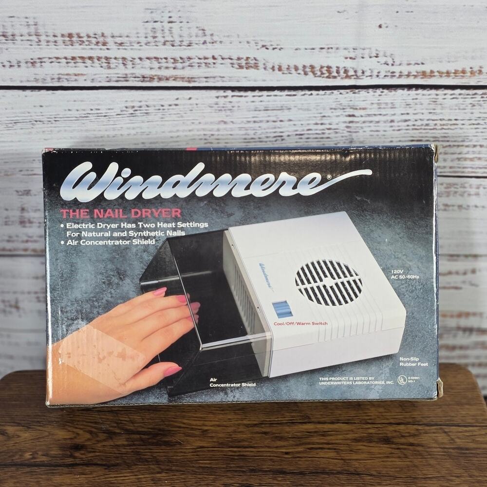 VTG Windmere Nail Dryer Mode ND-1 Electric Manicure Fan 2 Heat Setting- In box